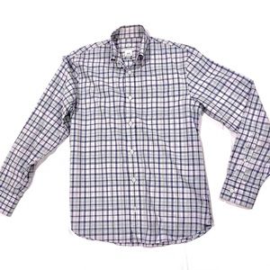 Club Monaco XS Classic Fit Plaid L/S Button Down
